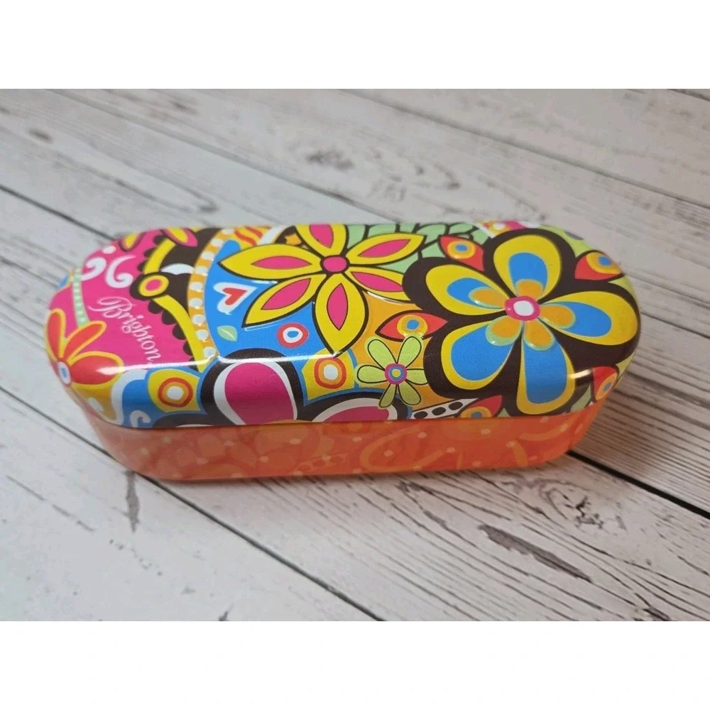 Brighton Floral Metal Eyeglasses / Sunglasses Case **CASE ONLY**